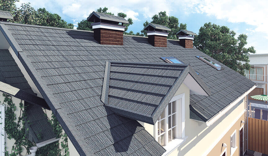 STONE COATED STEEL ROOF TILES