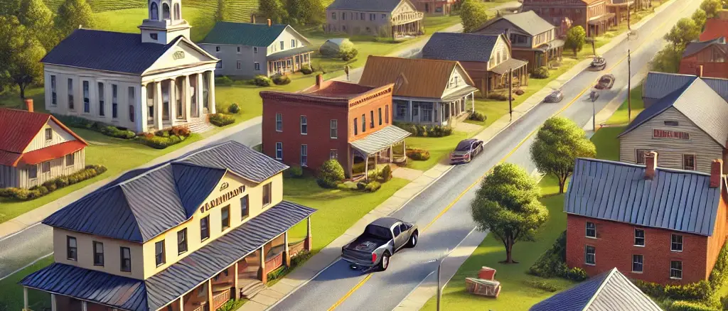 image representing Calhoun County, Florida, showcasing the charm of Blountstown and Altha, along with roofing projects and rural beauty.