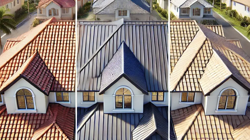 Tile, Metal and Shingle roofs